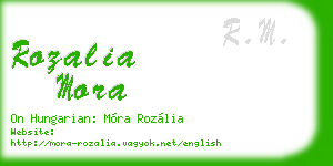 rozalia mora business card